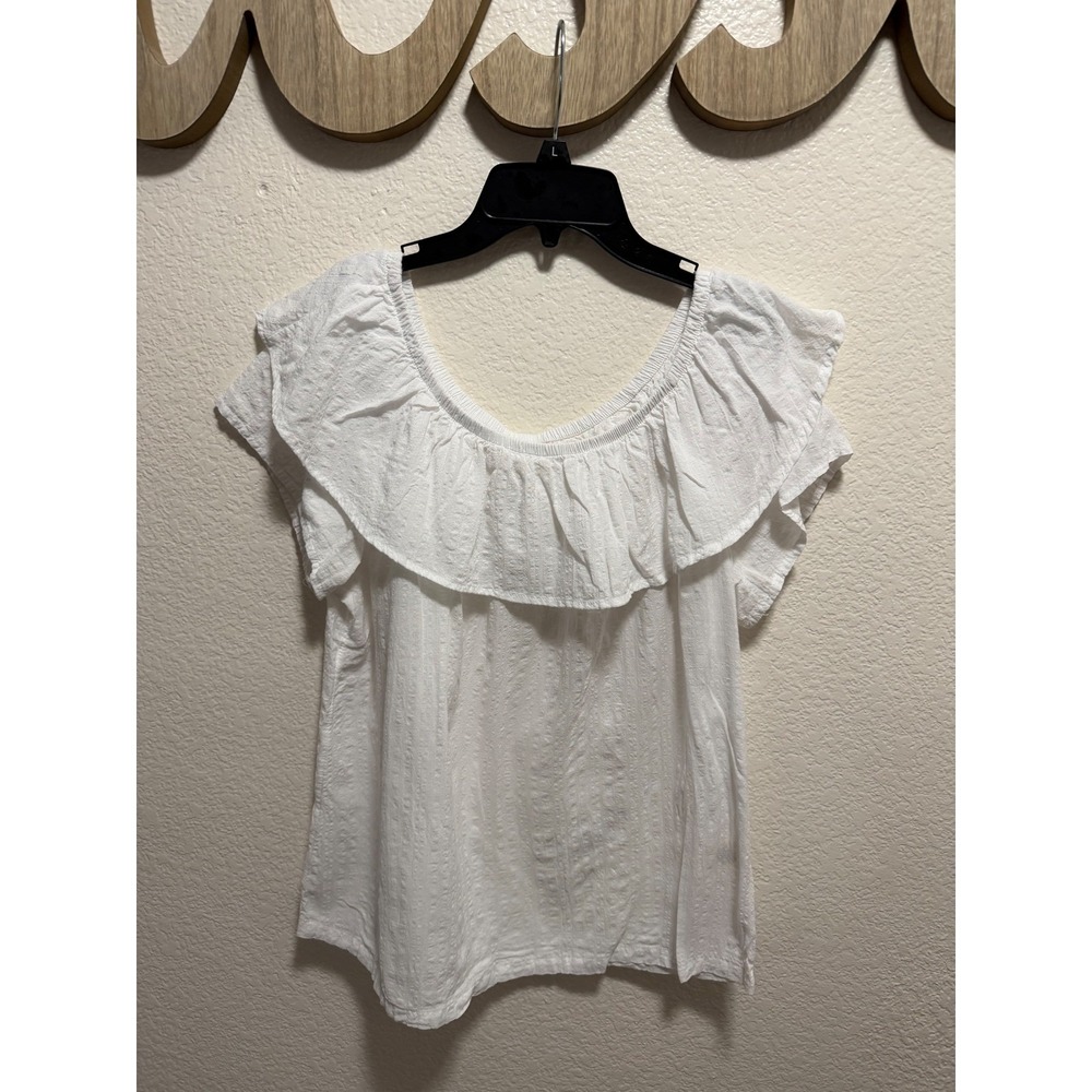 Westbound White Blouse Size L